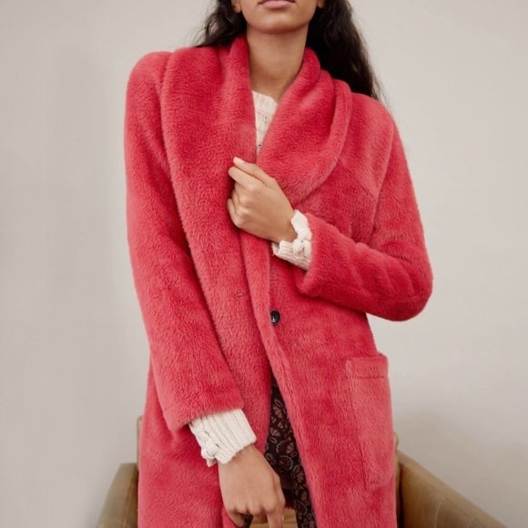 Sanctuary Jackets & Blazers - NWT • ANTHROPOLOGIE • Sanctuary Elena Plush Shawl Jacket